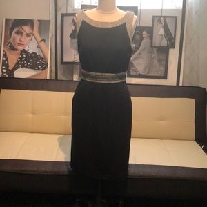 New WHBM Tweed Combo Sheath Black/Ecru Size 4 I have the jacket available